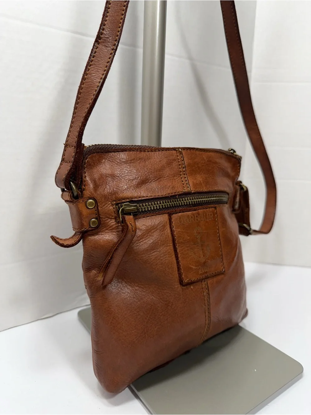 Harbour 2nd Leather Crossbody Shoulder Bag Purse  Leather COGNAC BROWN